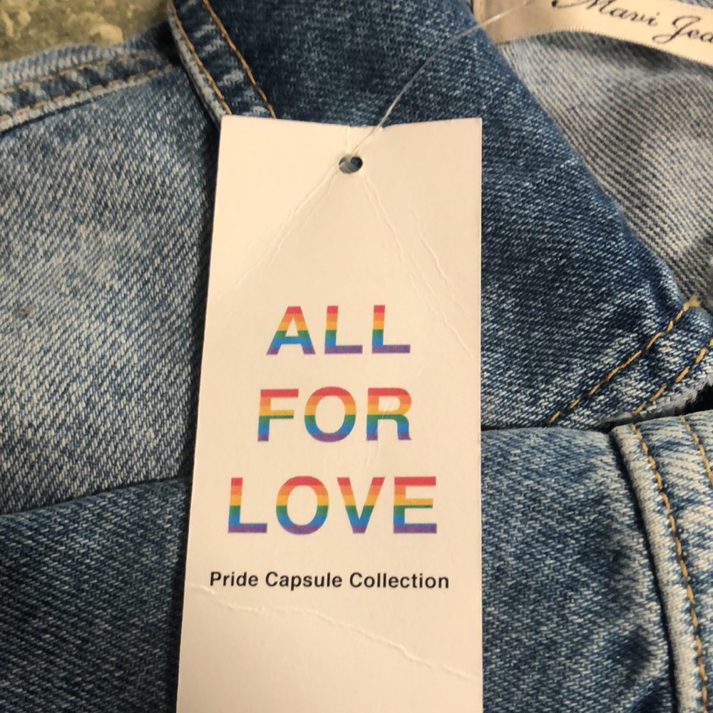 NWT Mavi Denim All For Love Pride Denim Jacket! - Picture 5 of 10